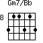 Gm7/Bb=311313_8