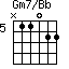 Gm7/Bb=N11022_5