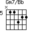 Gm7/Bb=N11322_5
