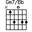 Gm7/Bb=N13033_1