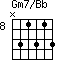 Gm7/Bb=N31313_8