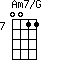 Am7/G=0011_7