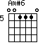 Am#6=001110_5