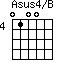 Asus4/B=0100_4