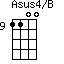 Asus4/B=1100_9