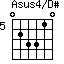 Asus4/D#=023310_5
