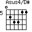 Asus4/D#=023311_5