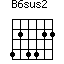 B6sus2=424422_1