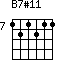 B7#11=121211_7