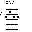 Bb7=2122_7