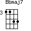 Bbmaj7=1133_3