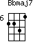 Bbmaj7=2231_6