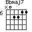 Bbmaj7=N02211_6