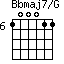 Bbmaj7/G=100011_6