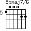 Bbmaj7/G=100022_5