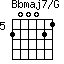 Bbmaj7/G=200021_5