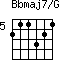 Bbmaj7/G=211321_5