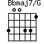 Bbmaj7/G=300331_1