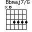Bbmaj7/G=N03333_1