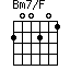 Bm7/F=200201_1
