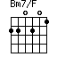 Bm7/F=220201_1