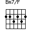 Bm7/F=223232_1