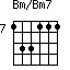 Bm/Bm7=133111_7