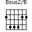 Bsus2/B=244422_1