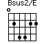 Bsus2/E=024422_1