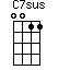 C7sus=0011_1