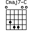 Cmaj7-C=034400_1