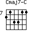 Cmaj7-C=213311_7