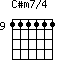 C#m7/4=111111_9