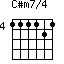 C#m7/4=111121_4