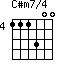 C#m7/4=111300_4
