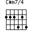 C#m7/4=222424_1