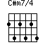 C#m7/4=242424_1