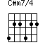 C#m7/4=422422_1