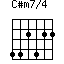 C#m7/4=442422_1