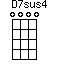 D7sus4=0000_1