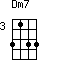 Dm7=3133_3
