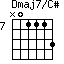 Dmaj7/C#=N01113_7