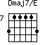 Dmaj7/E=311113_7