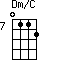 Dm/C=0112_7