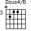 Dsus4/B=0211_3