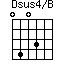 Dsus4/B=0403_1