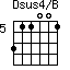Dsus4/B=311001_5