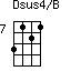 Dsus4/B=3121_7
