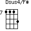 Dsus4/F#=1113_7