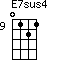 E7sus4=0121_9